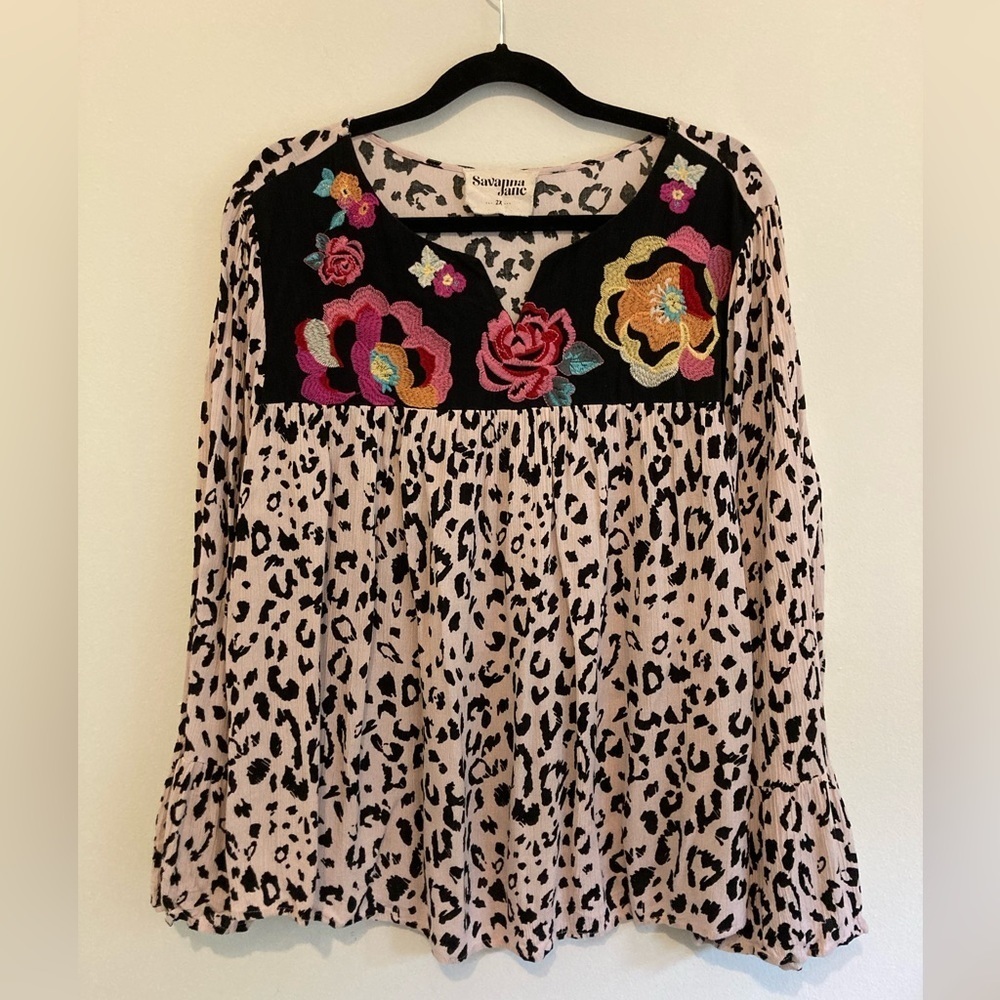Savanna Jane Embroidered Blouse - Picture 4 of 11